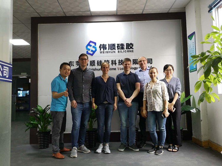 德国客户来伟顺参观洽谈业务