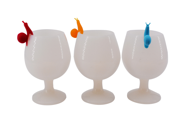 酒杯识别器,硅胶酒杯识别器,蜗牛酒杯标识 酒杯识别器,硅胶酒杯识别器,蜗牛酒杯标识