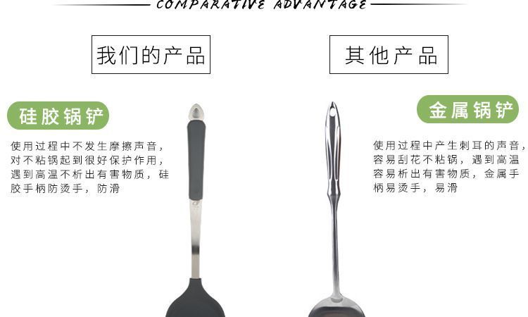 硅胶漏铲套装 硅胶漏铲套装